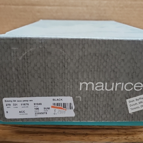 Maurices Black Suede Cutout Lace-Up Wedge Sandals - Picture 3 of 3